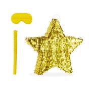 Relaxdays Pinata star set with stick and mask