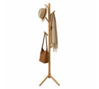 Relaxdays Pine coat stand, 8 hooks