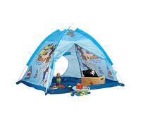 Relaxdays Pirate Play Tent, For Boys Age 3 and Up, Indoor and Outdoor Playhouse HxWxD 90x118x115 cm, Blue