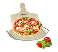 Relaxdays Pizza stone round