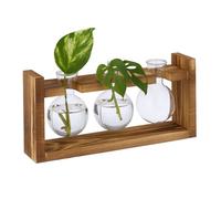Relaxdays Plant Propagation Station with 3 Vases