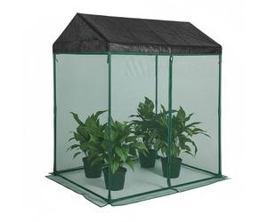 Relaxdays Plant protection cover with roof & door