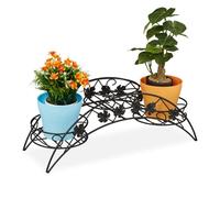 Relaxdays Plant Stand Metal 3 Shelves