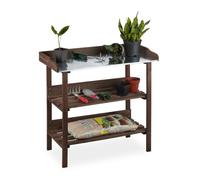 Relaxdays Plant Table Wood