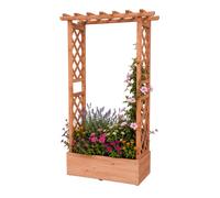 Relaxdays Planter with trellis & roof