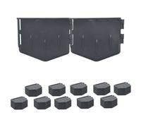 Relaxdays Plastic lawn edge set