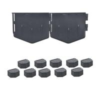 Relaxdays Plastic lawn edge set