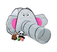 Relaxdays Play Tent Elephant with Tunnel