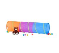 Relaxdays Play Tunnel for Kids, Colourful Crawling Toy Tunnel for Boys and Girls, Robust Pop Up Tent, Bright