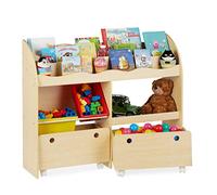 Toy storage with shelves Playroom Shelf Rolling Drawers Toy Storage Unit