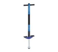 Relaxdays Pogo Children, Jumping Stick up to 35 kg, Padded, Outdoor Kids Game, Non-Slip, Stainless Steel, Blue, 95 x 24 x 6 cm