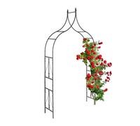 Relaxdays Pointed Rose Arch in Black