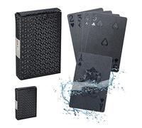 Relaxdays Poker Card Set, Black, 9 x 6 x 2 cm