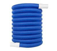 Relaxdays pool hose, 32 mm flexible hose, 10 metres long, water hose for pool & garden, PE, blue/white