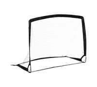 Relaxdays Pop-up Football Gate, Goal, Soccer Practice, Sport Equipment, Transport Bag, HWD: 100 x 120 x 65 cm, Black, Polyester