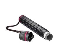 Relaxdays Poster Tube, up to A0, for Drawings & Charts, Document Storage, Extendable, 64-107 cm, Art Holder, Black/Pink