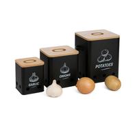 Relaxdays Potato storage box set of 3