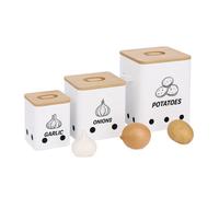 Relaxdays Potato storage box set of 3