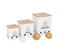 Relaxdays Potato storage box set of 3