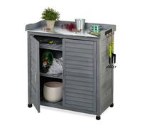 Relaxdays Potting Bench with Storage Cupboard