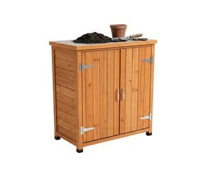Relaxdays Potting table with cabinet