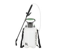 Relaxdays Pressure Spray Bottle, 5 litres, Water & Protect Plants, Adjustable Nozzle & Strap, Pump Sprayer, White, 58 x 28 x 18 cm