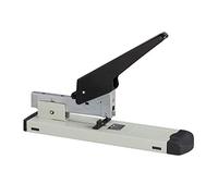 Relaxdays Professional Stapler, 100-Sheet Capacity, 24/6 Staples, 70 mm Depth, Office Use, Heavy-Duty, Durable, Grey