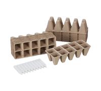 Relaxdays Propagator Pots Set of 200 with Labels