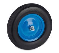 Relaxdays PU Wheelbarrow Tyre with Axle 4.00-8