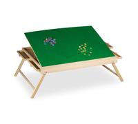 Relaxdays Puzzle Board with 4 Drawers