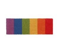 Relaxdays rainbow 75x25 coir doormat