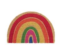 Relaxdays rainbow coir doormat