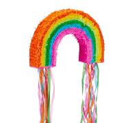 Relaxdays Rainbow Piñata Set with Confetti
