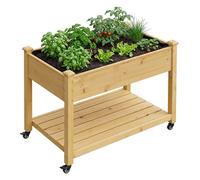 Relaxdays Raised bed on wheels