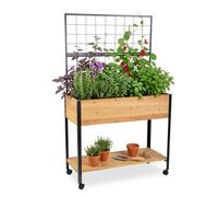 Relaxdays Raised bed & shelf