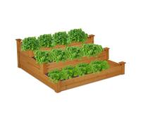 Relaxdays Raised bed with 3 tiers