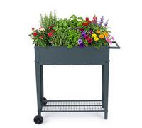 Relaxdays Raised bed with wheels & tray