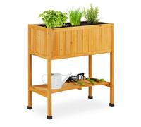 Relaxdays Raised Wooden Planter