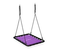 Relaxdays Rectangular Nest Swing in Purple