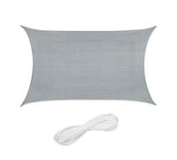 Relaxdays Rectangular Sun Sail Shade HDPE