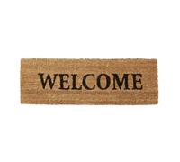 Relaxdays Rectangular welcome text coir doormat