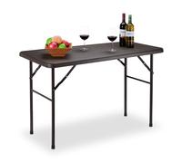 Relaxdays Rectangular Woodgrain Look Garden Table