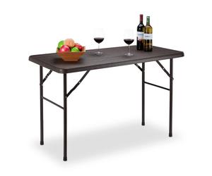 Relaxdays Rectangular Woodgrain Look Garden Table