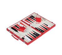 Relaxdays Red Backgammon Case