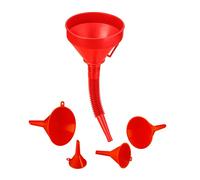 Relaxdays Red Funnel Set with Hose