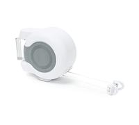 Relaxdays Retractable Reel Clothes Washing Line, Wall Mounted, 2 Laundry Lines Clothesline 26m, Water-Proof