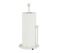 Relaxdays Standing Kitchen Roll Dispenser, Paper Towel Holder, Retro, Shabby-Chic, Cast Iron, Height: 33 cm, White