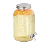 Relaxdays Ribbed Glass Drinks Dispenser