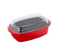 Relaxdays Roaster with Red Lid