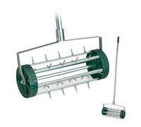 Relaxdays Rolling Lawn Aerator with Handle